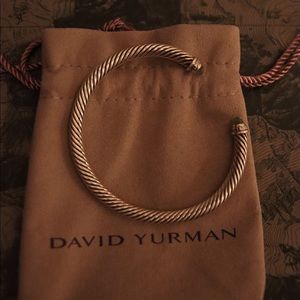 David Yurman 5mm Cuff Prasiolite and Diamonds